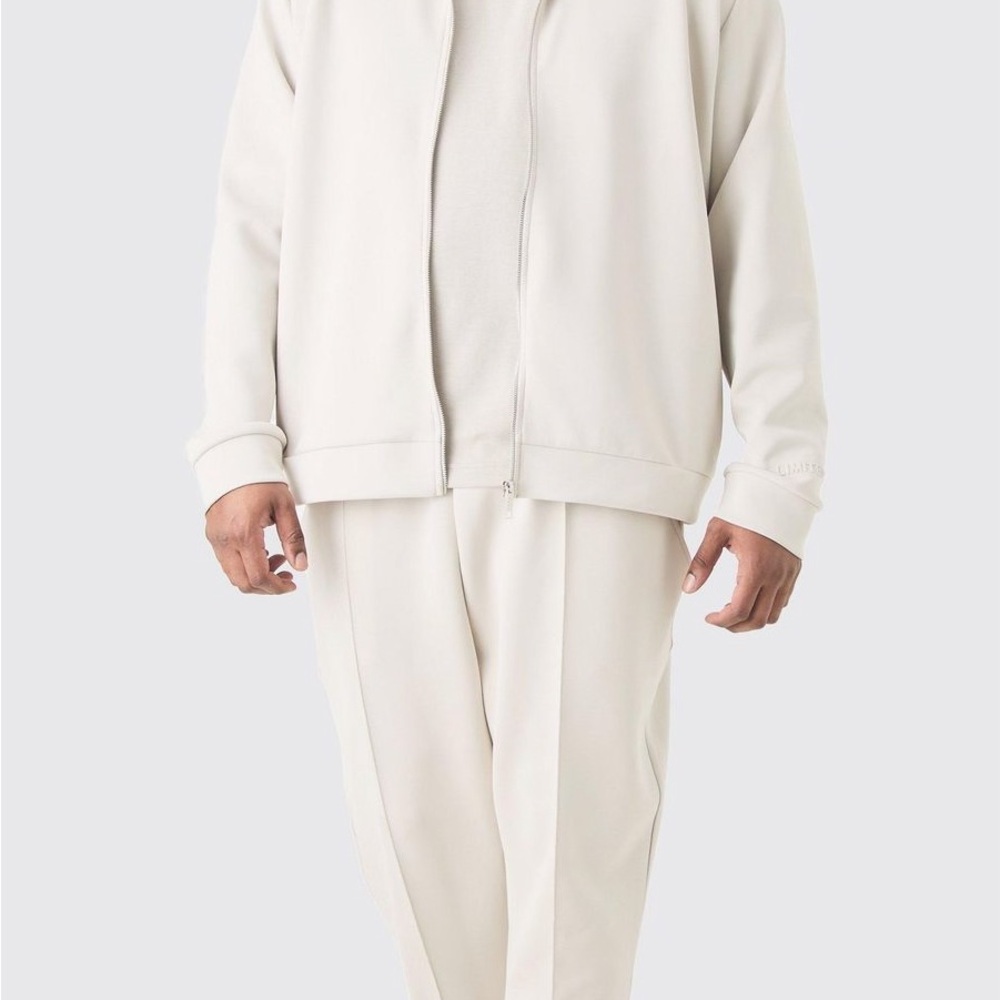 Chic Cream Tracksuit Set